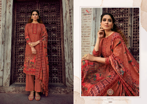 Kaara Suit Presents Rangrez Pashmina Printed Embroidery Work Fancy Designer Salwar Kameez