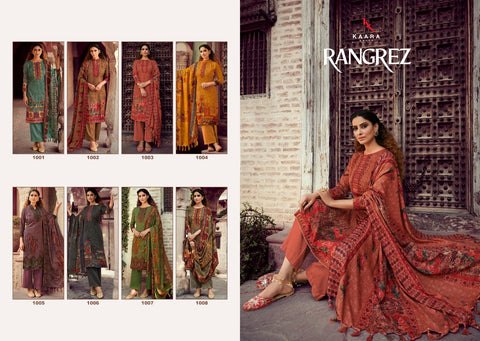Kaara Suit Presents Rangrez Pashmina Printed Embroidery Work Fancy Designer Salwar Kameez