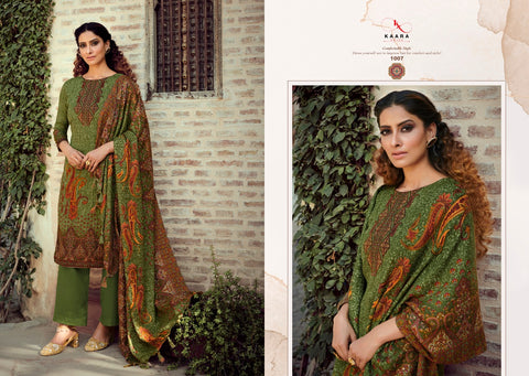 Kaara Suit Presents Rangrez Pashmina Printed Embroidery Work Fancy Designer Salwar Kameez