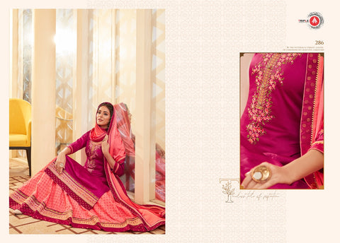 Triple Aaa Launched Kadambari Vol 2 Jam Silk Lehenga Type Fancy Designer Salwar Kameez