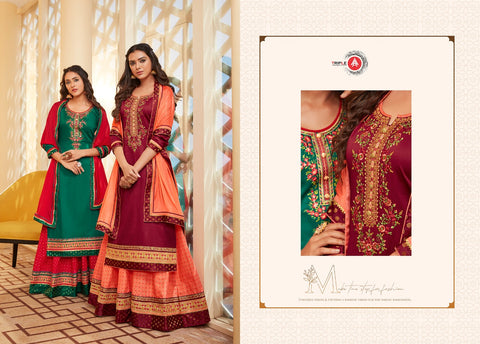Triple Aaa Launched Kadambari Vol 2 Jam Silk Lehenga Type Fancy Designer Salwar Kameez