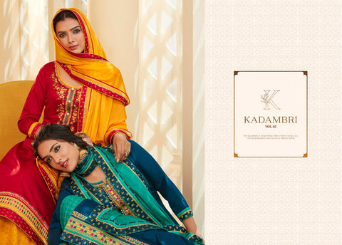 Triple Aaa Launched Kadambari Vol 2 Jam Silk Lehenga Type Fancy Designer Salwar Kameez