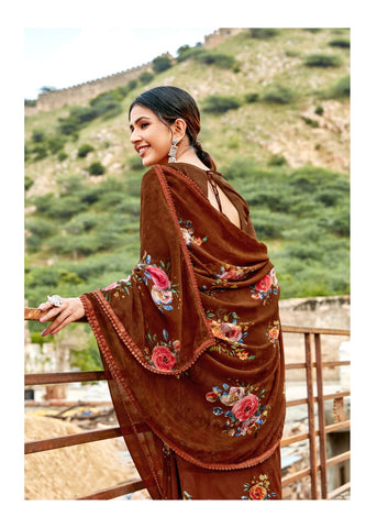 Kashvi Creation Presents Yashvi Georgette With Fancy Border Sarees