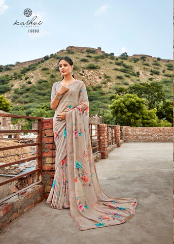 Kashvi Creation Presents Yashvi Georgette With Fancy Border Sarees