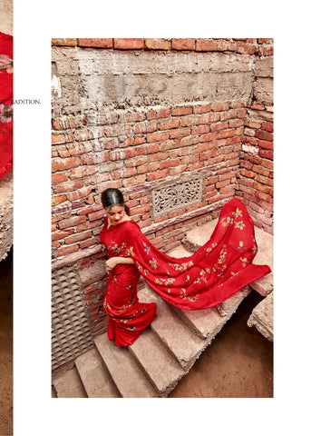 Kashvi Creation Presents Yashvi Georgette With Fancy Border Sarees