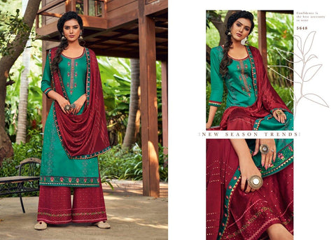 Kessi Launched Safari Jam Silk Embroidery Work Fancy Designer Salwar Kameez