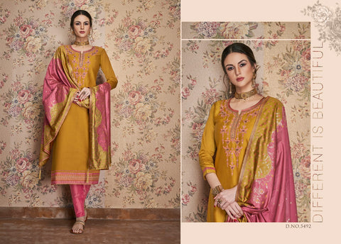 Kessi Fabrics Virasat Vol 6 Jam Silk Khatli Work Georgeous Stylish Salwar Suits