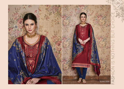 Kessi Fabrics Virasat Vol 6 Jam Silk Khatli Work Georgeous Stylish Salwar Suits
