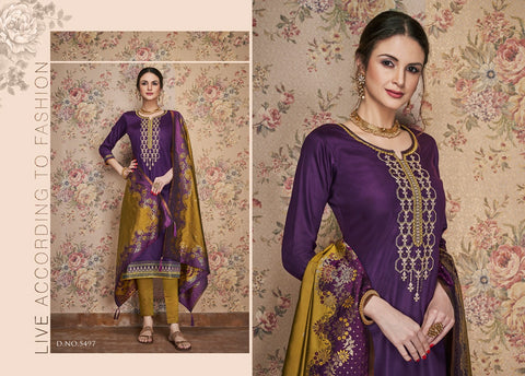 Kessi Fabrics Virasat Vol 6 Jam Silk Khatli Work Georgeous Stylish Salwar Suits