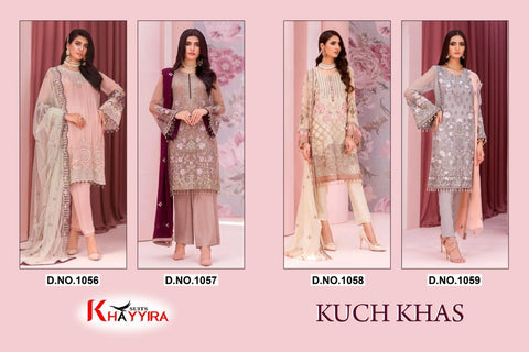Khayyira Suit Launched Kuch Khas Embroidery Work Georgette Pakistani Salwar Suits
