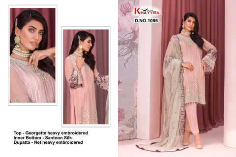 Khayyira Suit Launched Kuch Khas Embroidery Work Georgette Pakistani Salwar Suits