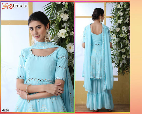 Khushboo Presents Flory Vol 5 Georgette Silk Fancy Designer Salwar Suits