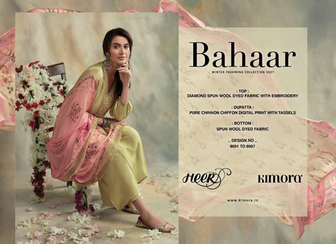 Kimora Heer Presents Bahaar Daimond Spun Embroidery Work Fancy Designer Salwar Kameez