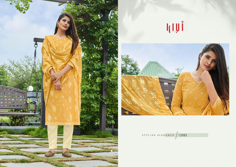 Kivi Launched Rapid Cotton Printed Casual Wear Salwar Suits