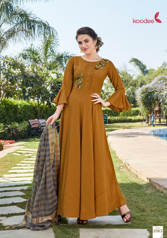 Gown hotsell type kurtis