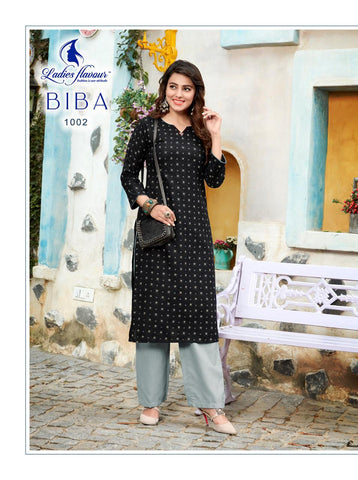 Ladies Flavour Presents Biba vol 1 Ruby Print Fancy Designer Kurtis Collection