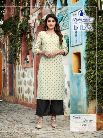 Ladies Flavour Presents Biba vol 1 Ruby Print Fancy Designer Kurtis Collection