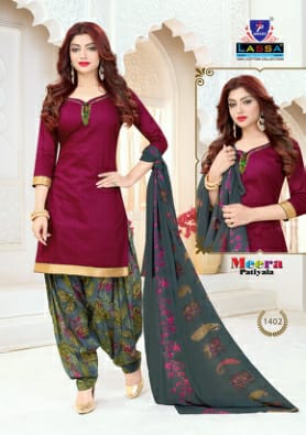 LASSA MEERA PATIYALA VOL 14 COTTON DESGINER PATIYALA SUITS