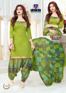 LASSA MEERA PATIYALA VOL 14 COTTON DESGINER PATIYALA SUITS