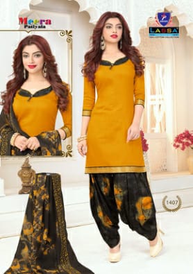 LASSA MEERA PATIYALA VOL 14 COTTON DESGINER PATIYALA SUITS