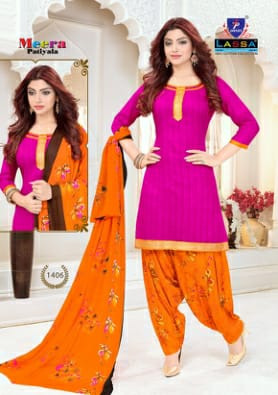 LASSA MEERA PATIYALA VOL 14 COTTON DESGINER PATIYALA SUITS