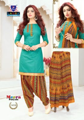 LASSA MEERA PATIYALA VOL 14 COTTON DESGINER PATIYALA SUITS