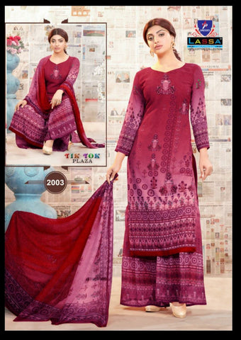 Lassa Present Tik Tok Vol 2 Casual Cotton Designer Salwar Suits