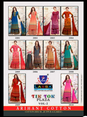 Lassa Present Tik Tok Vol 2 Casual Cotton Designer Salwar Suits