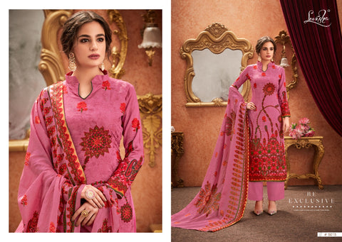 Levisha Falak Pure Satin Cotton Digital Print Aari Work Salwar Suit