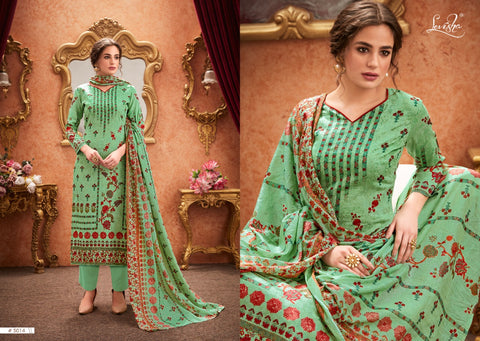 Levisha Falak Pure Satin Cotton Digital Print Aari Work Salwar Suit