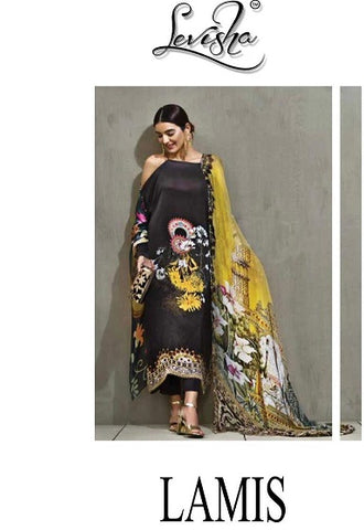 Levisha Presents Lamis Tusser Printed Fancy Designer Salwar Suits