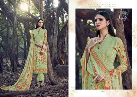 Levisha Launched Qiyara Georgette Work Printed Casual Wear Salwar Suits Collection