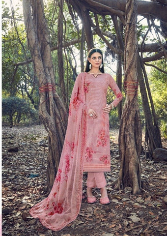 Levisha Launched Qiyara Georgette Work Printed Casual Wear Salwar Suits Collection