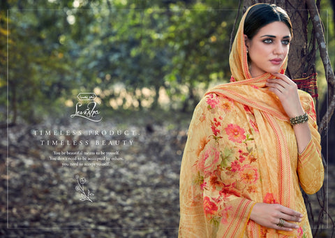 Levisha Launched Qiyara Georgette Work Printed Casual Wear Salwar Suits Collection