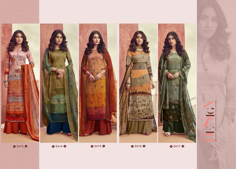 LEVISHA PRISHA ZAM SILK KHATLI HANDWORK SALWAR SUIT COLLECTION