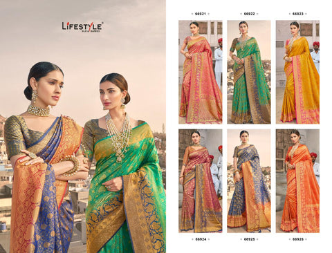 Lifestyle Presents Maliha Nylon Fancy Designer Sarees Collection