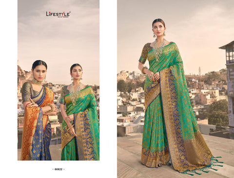 Lifestyle Presents Maliha Nylon Fancy Designer Sarees Collection