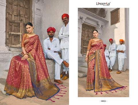 Lifestyle Presents Maliha Nylon Fancy Designer Sarees Collection