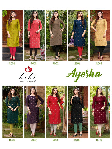 Lili Presents Ayesha Designer Salwar Kurtis