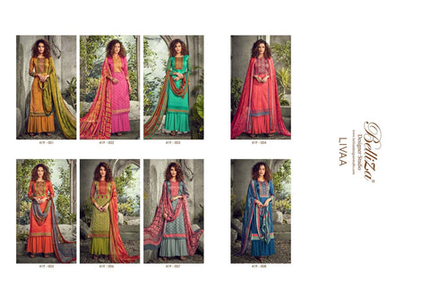 Belliza Designer Studio Livaa Jam Cotton Digital Printed Salwar Kameez