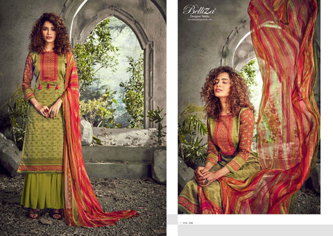 Belliza Designer Studio Livaa Jam Cotton Digital Printed Salwar Kameez
