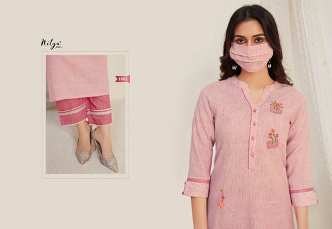 Lt Fabrics Nitya Launched Kavya Cotton Casual Wear Kurtis With Pants