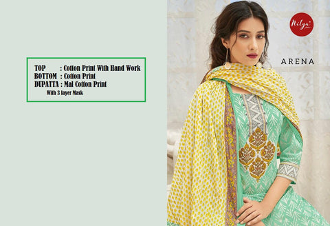 Lt Nitya Launched Arena Cotton Printed Casual Wear Salwar Suits