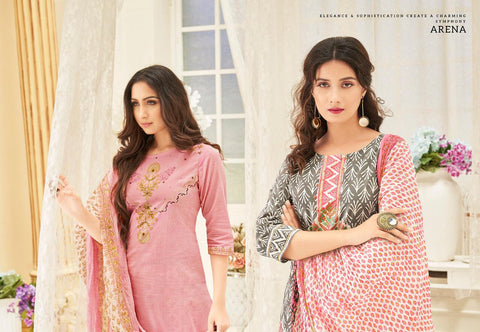 Lt Nitya Launched Arena Cotton Printed Casual Wear Salwar Suits