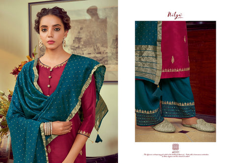 Lt Nitya Presents Pahel Silk Fancy Designer Kurtis Collection With Plazzo