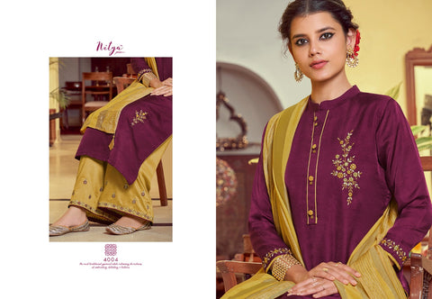 Lt Nitya Presents Pahel Silk Fancy Designer Kurtis Collection With Plazzo