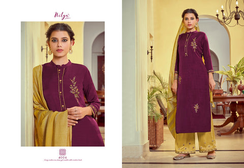 Lt Nitya Presents Pahel Silk Fancy Designer Kurtis Collection With Plazzo