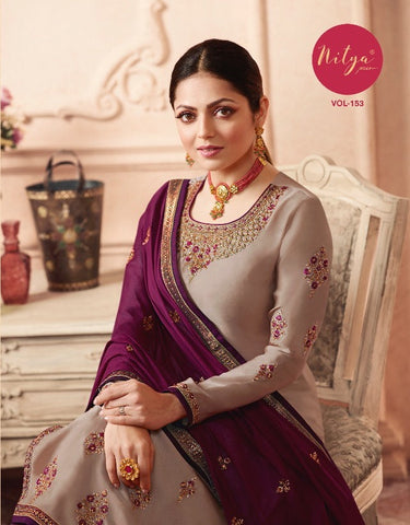 LT FABRICS NITYA VOL.153 EMBROIDERED DESIGNER WEDDING COLLECTION