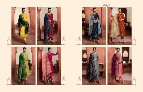 Lt Fabrics Nitya Vol 162 Designer Salwar Suits In Fancy