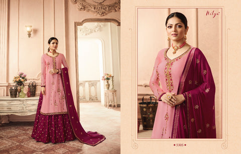LT FABRICS NITYA VOL.153 EMBROIDERED DESIGNER WEDDING COLLECTION